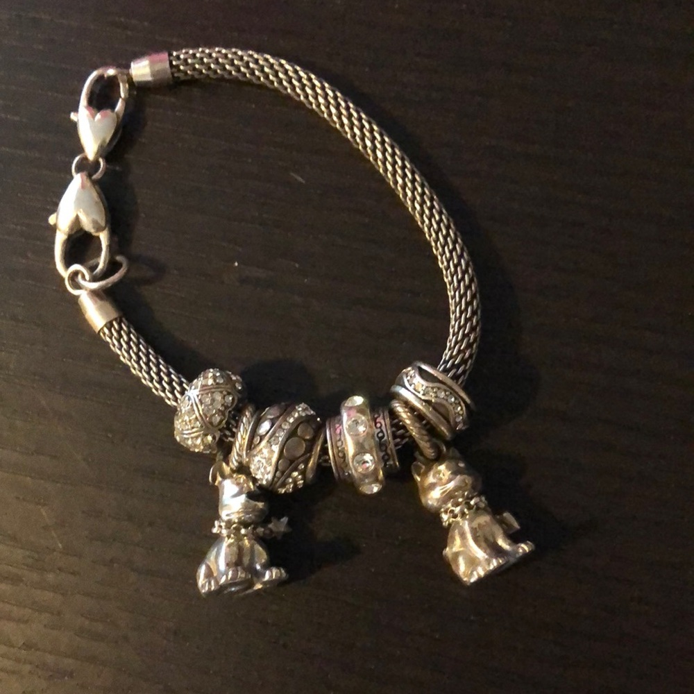 Brighton Bracelet w/ 6 Charms 🐱🐶💎